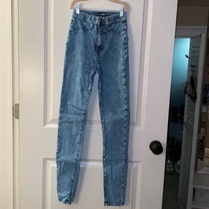 Acid Wash Skinny Jeans